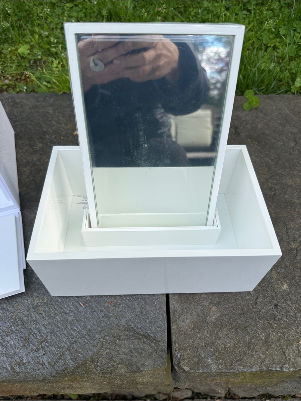 Dior makeup or jewelry case with mirror on backside of lid - Picture 3 of 9